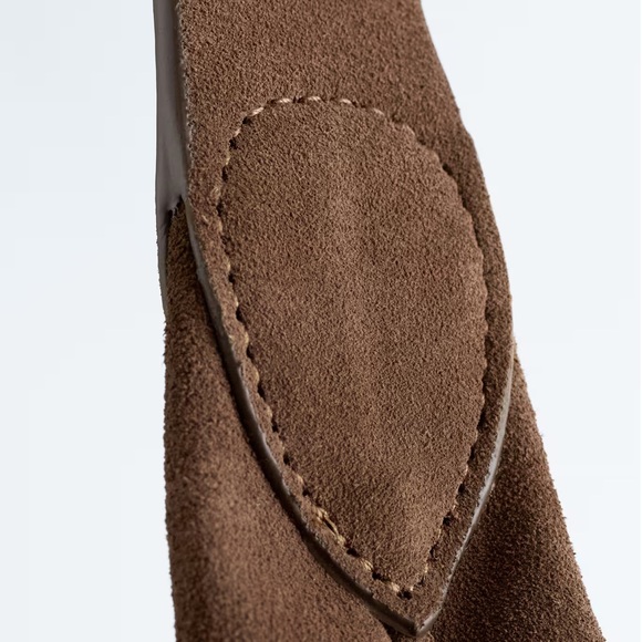 Brown suede tote bag new with tags - Picture 5 of 5